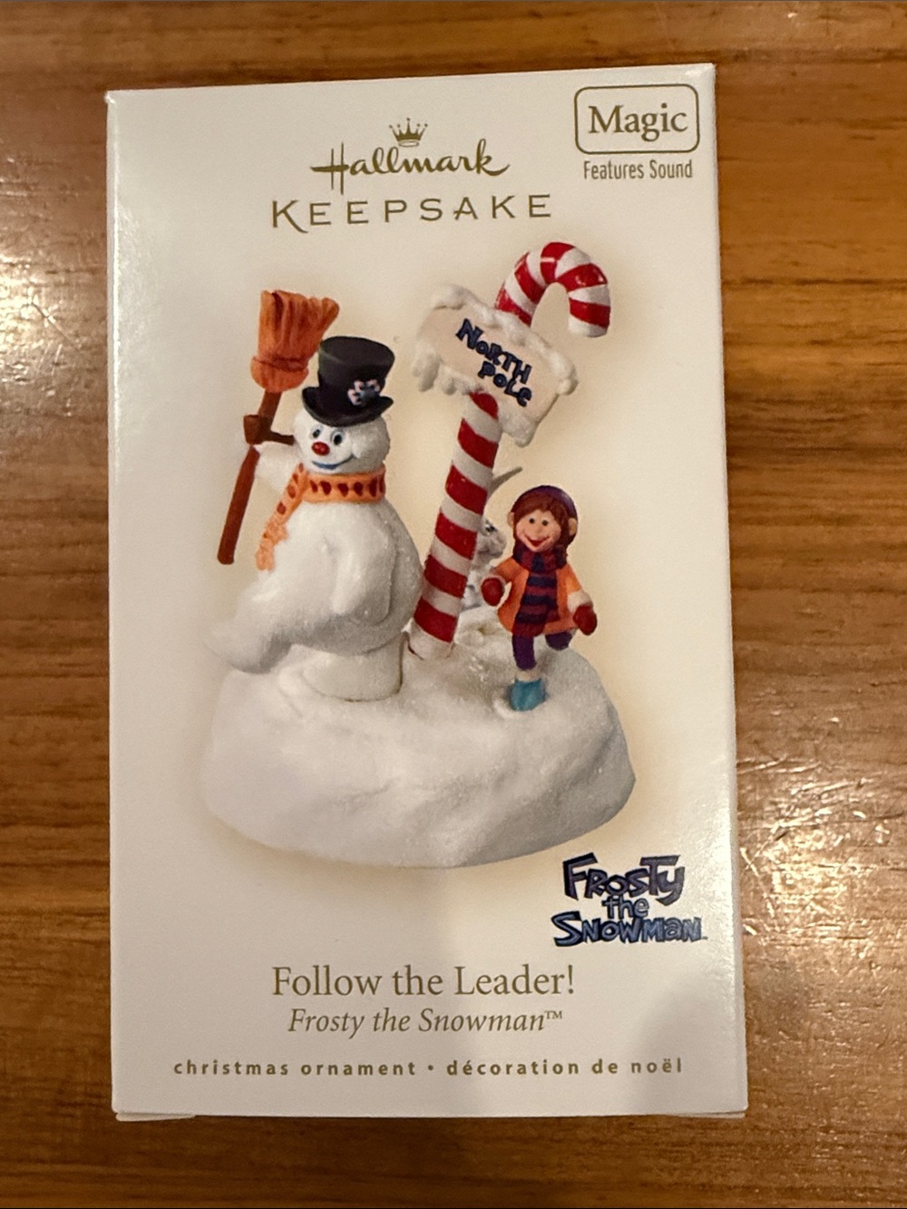 NEW 2008 Hallmark Frosty The Snowman Follow The Leader Christmas Ornament